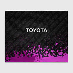 Плед флисовый Toyota Pro Racing, цвет: 3D-велсофт