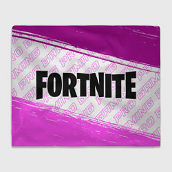 Плед флисовый Fortnite pro gaming: надпись и символ, цвет: 3D-велсофт