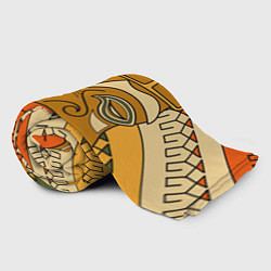 Плед флисовый Polynesian tiki APATHY, цвет: 3D-велсофт — фото 2