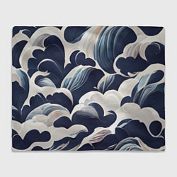 Плед флисовый Узоры из облаков, цвет: 3D-велсофт