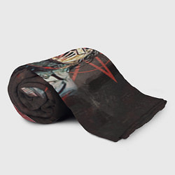 Плед флисовый Mick Thomson-Slipknot, цвет: 3D-велсофт — фото 2