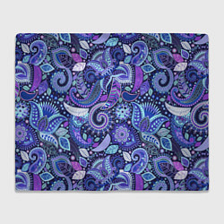 Плед флисовый Color patterns of flowers, цвет: 3D-велсофт
