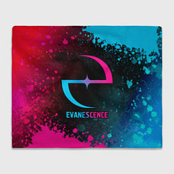Плед флисовый Evanescence - neon gradient, цвет: 3D-велсофт