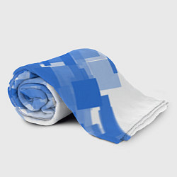 Плед флисовый Геометрия в синем, цвет: 3D-велсофт — фото 2