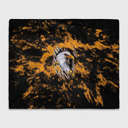 Плед флисовый Орел в огне, цвет: 3D-велсофт