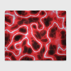 Плед флисовый Огненный камуфляж, цвет: 3D-велсофт
