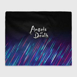 Плед флисовый Angels of Death stream, цвет: 3D-велсофт