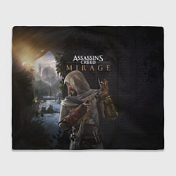 Плед флисовый Скрытый Басим Assassins creed mirage, цвет: 3D-велсофт
