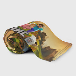 Плед флисовый Денис Майнкрафт, цвет: 3D-велсофт — фото 2