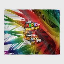 Плед флисовый Tiger-Bowser - Super Mario 3D World, цвет: 3D-велсофт