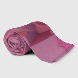 Плед флисовый Розовые геометрические фигуры, цвет: 3D-велсофт — фото 2