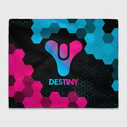 Плед флисовый Destiny - neon gradient, цвет: 3D-велсофт