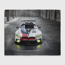 Плед флисовый BMW M8 - M Power - Motorsport, цвет: 3D-велсофт