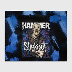 Плед флисовый Slipknot hammer blue, цвет: 3D-велсофт