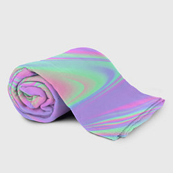 Плед флисовый Цветные волны, цвет: 3D-велсофт — фото 2