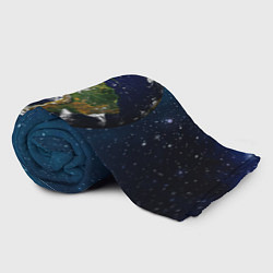 Плед флисовый Планета Земля, цвет: 3D-велсофт — фото 2