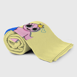 Плед флисовый Радужные друзья: Синий и Розовая, цвет: 3D-велсофт — фото 2