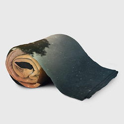 Плед флисовый Раскидистое дерево на фоне звёздного неба, цвет: 3D-велсофт — фото 2
