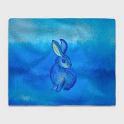 Плед флисовый Водяной кролик символ 2023, цвет: 3D-велсофт