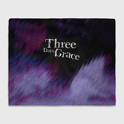 Плед флисовый Three Days Grace lilac, цвет: 3D-велсофт