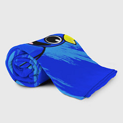 Плед флисовый Радужные друзья: веселый Синий, цвет: 3D-велсофт — фото 2