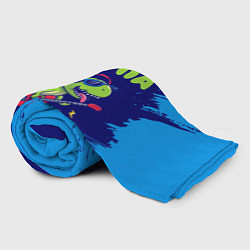 Плед флисовый Стёпа рокозавр, цвет: 3D-велсофт — фото 2