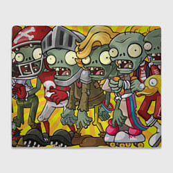 Плед флисовый Zombies walking, цвет: 3D-велсофт