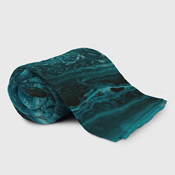 Плед флисовый Волны абстрактной воды и красок, цвет: 3D-велсофт — фото 2