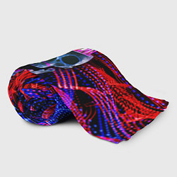 Плед флисовый Черепок с кристаллами в башке, цвет: 3D-велсофт — фото 2