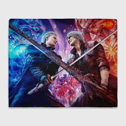 Плед флисовый Vergil vs Dante, цвет: 3D-велсофт