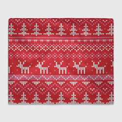 Плед флисовый Тёплые олени, цвет: 3D-велсофт