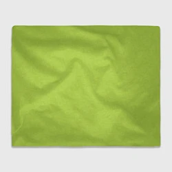 Плед флисовый Текстурированный ярко зеленый салатовый, цвет: 3D-велсофт