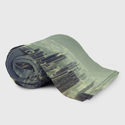 Плед флисовый Футуристичный город, цвет: 3D-велсофт — фото 2