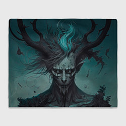 Плед флисовый Демон леса, цвет: 3D-велсофт