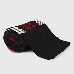 Плед флисовый Стрелок - сила в правде на темном фоне, цвет: 3D-велсофт — фото 2