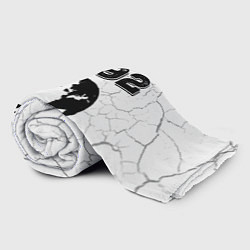 Плед флисовый На Земле с 1992: краска на светлом, цвет: 3D-велсофт — фото 2