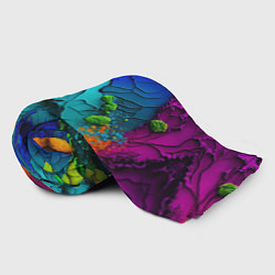 Плед флисовый Взрыв красок, цвет: 3D-велсофт — фото 2