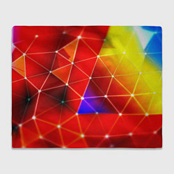Плед флисовый Digital triangle abstract, цвет: 3D-велсофт
