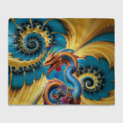 Плед флисовый Japanese dragon - tattoo - irezumi - art, цвет: 3D-велсофт
