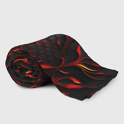 Плед флисовый Объемные огненные плитки, цвет: 3D-велсофт — фото 2
