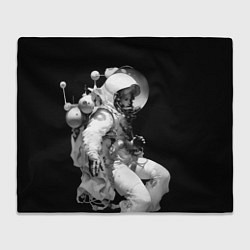 Плед флисовый Девушка астронавт, цвет: 3D-велсофт