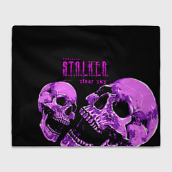 Плед флисовый Stalker skull, цвет: 3D-велсофт