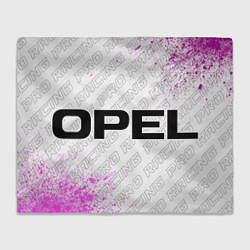 Плед флисовый Opel pro racing: надпись и символ, цвет: 3D-велсофт
