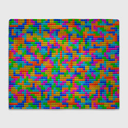 Плед флисовый Крупные блоки Тетрис, цвет: 3D-велсофт