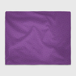 Плед флисовый Сиреневого цвета с узорами, цвет: 3D-велсофт