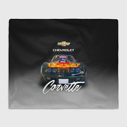 Плед Американская маслкар 70-х годов Chevrolet Corvette