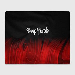Плед флисовый Deep Purple red plasma, цвет: 3D-велсофт