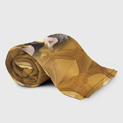 Плед флисовый Fantasy gold girl, цвет: 3D-велсофт — фото 2