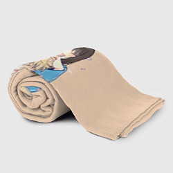 Плед флисовый Мицуми и Сосуке - Долой безделье, цвет: 3D-велсофт — фото 2