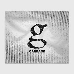 Плед флисовый Garbage с потертостями на светлом фоне, цвет: 3D-велсофт